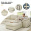 Canapé rembourré avec nuage, canapé modulaire moelleux à 3 places avec canapé en forme de L et méridienne, canapé minimaliste moderne pour la chambre à coucher du salon-94354699