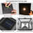 Low Voltage Solar Powered Integrated LED Fence Post Cap Light Pack-86725241