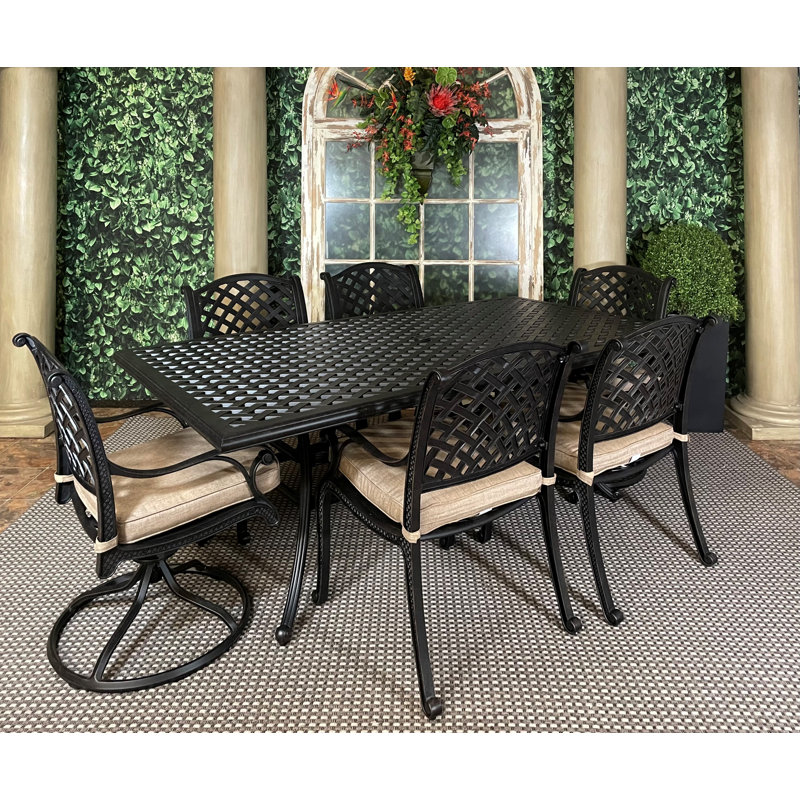Gadson 8 - Person Patio Dining Set with Rectangular Table