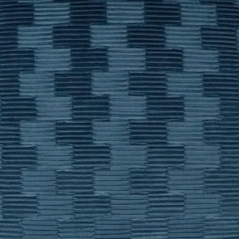 Coussin décoratif Juno, Carré 36 po, Bleu géométrique