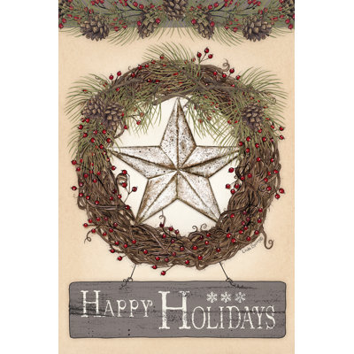 " Happy Holidays Barn Star II "