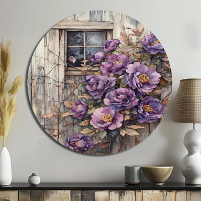 Prindle  Traditional Purple Metal Art Print