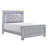 Queen Bedroom Set, Drawer Storage, Gray, 4 Piece Set With 2 Nightstands And Dresser-128121121-128121123-128121131