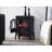 Duraflame Electric 17.5 " W Black Electric Stove with BTU 5200
