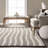 Parker Check Textured Ivory Area Rug-2013414556