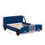 Lit plateforme en forme de voiture avec roulettes-114414261-114414263