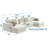 Ritzy 4-piece Modular Double Chaise Sectional