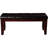 Seat Bench For Bedroom Living Room, Tapered Wood Legs, Upholstery, Button , Rectangular, Solid And Construction, Cherry Brown Room With Leather-Like Seat, Wooden Tufting, , Finish