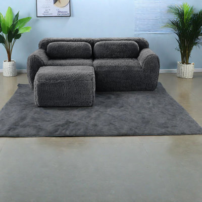 Modern L-shaped Sofas, Premium Plush Fabric, Ergonomic Design For Home