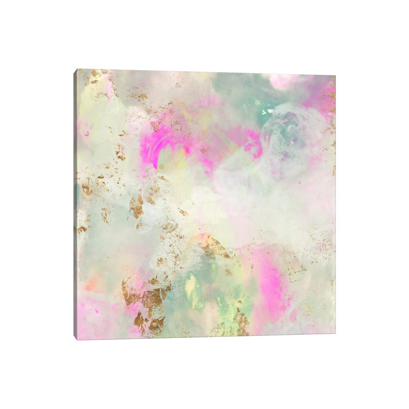 Pastel Swoop I by Jennifer Goldberger - Wrapped Canvas Painting, 45.72 cm H x 45.72 cm W x 3.175 cm D