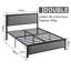 Platform Bed Frame with Headboard and Footboard, Heavy-Duty Bed Frame with Metal Slats Support, Modern Fabric Upholstered Beds, No Box Spring Needed-1721447851