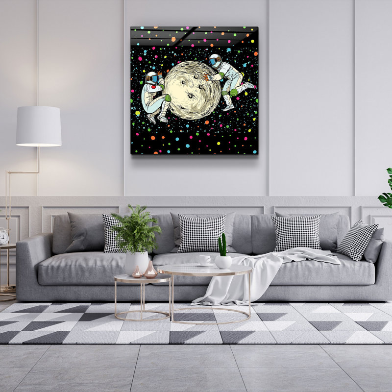 Superbe peinture décorative en verre trempé de 19,7 po x 19,7 po | 100% verre trempé, épaisseur: 0,16 pouce | Impression UV pour des couleurs éclatantes | Parfait pour la décoration intérieure, le salon ou le bureau