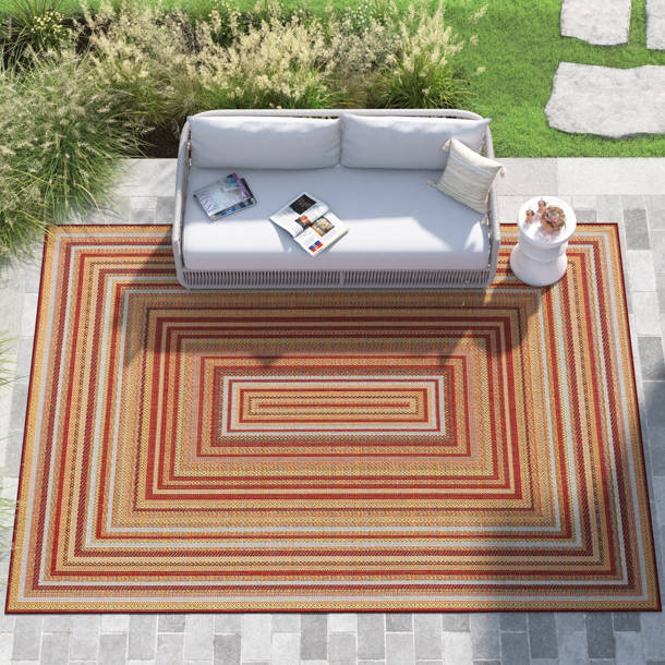 Beachcrest Home Tavion Geometric Indoor/Outdoor Rug & Reviews | Wayfair