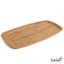 Assiette plate réutilisable en bambou