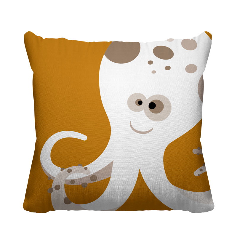 Coussin décoratif Octavious, Mandarine, L 19 po x H 19 po