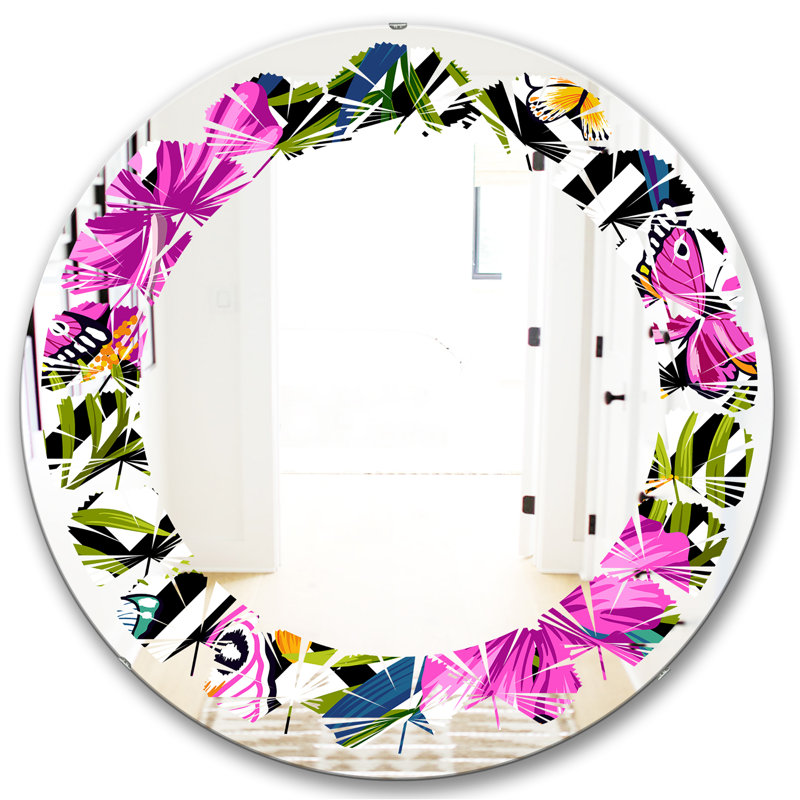 Miroir mural Leaves Foliage and Geometrics, H 31,5 po x l po