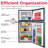 Frigidaire 4.5 Cu. ft. 2-Door Compact Refrigerator, Mini Fridge with Freezer, Stainless Steel