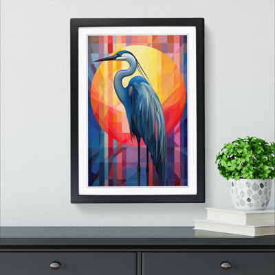Heron Constructivism - Framed Print