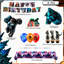 Godzilla Party Decorations, 41 Pcs Godzilla Party Supplies Set
