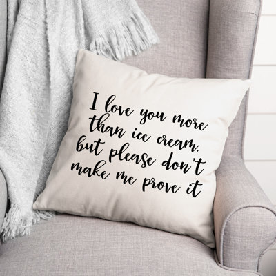 Black And White Typography Collection Throw Pillow