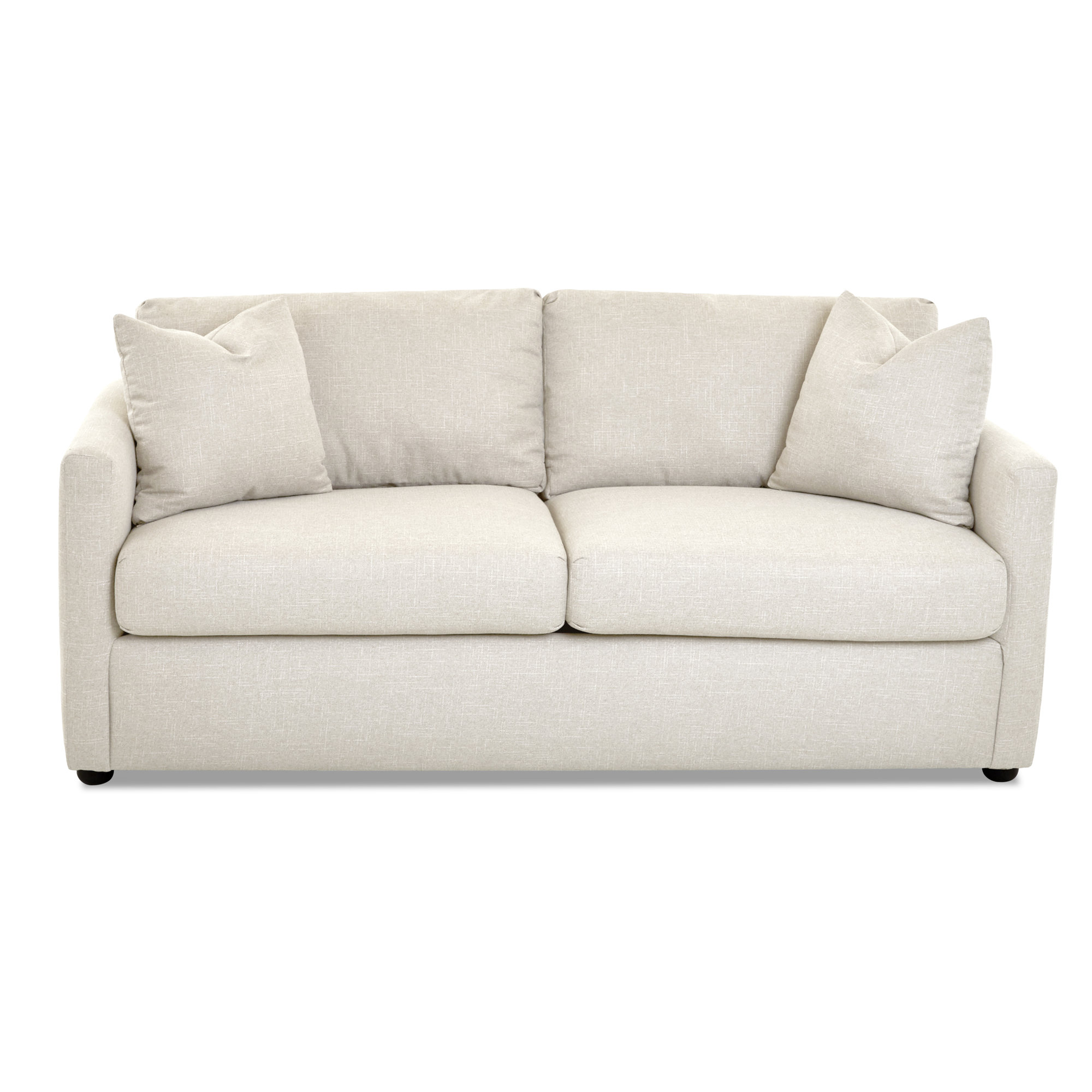 Godwin 75'' Upholstered Sleeper Sofa, Macc Vanilla