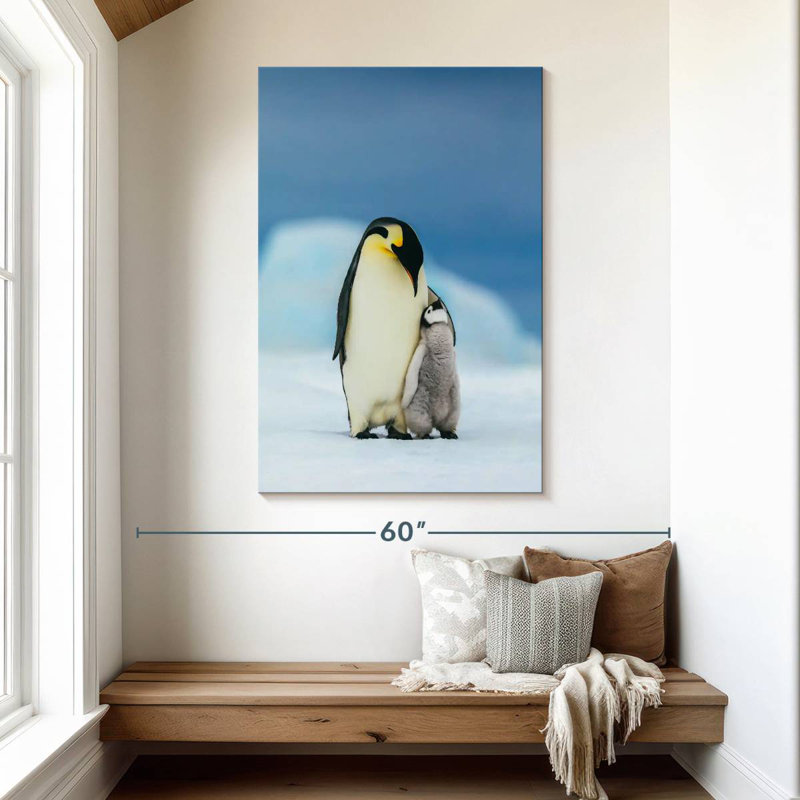 Brampt Loving Mother Penguin, 48" H x 32" W