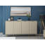 Console moderne, couleur grès, 70,9 po x 35,4 po x 17,7 po | 100% panneau de particules enduit de mélamine, épaisseur: 0,7 pouce | Design élégant pour le salon, le vestibule et le bureau | Solution de rangement durable et élégante