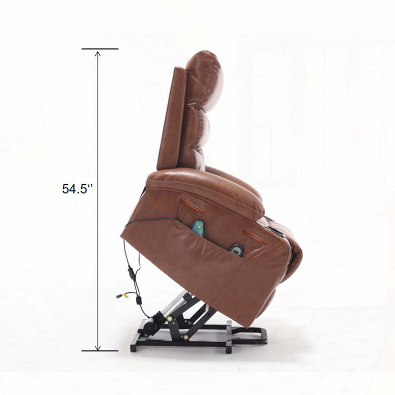 Fauteuil inclinable électrique, Brun
