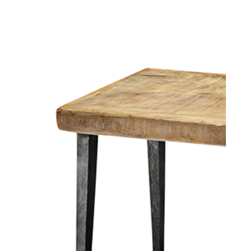 Banc de hall d'entrée en bois Farmhouse, Naturel