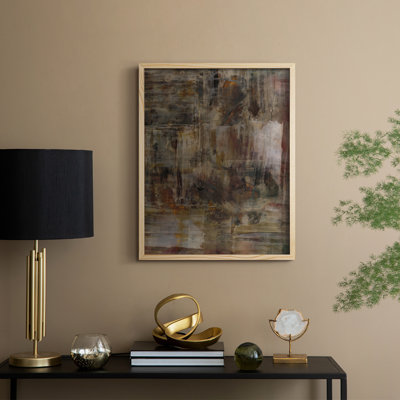 «Molten Patina II», reproduction encadrée - bois massif