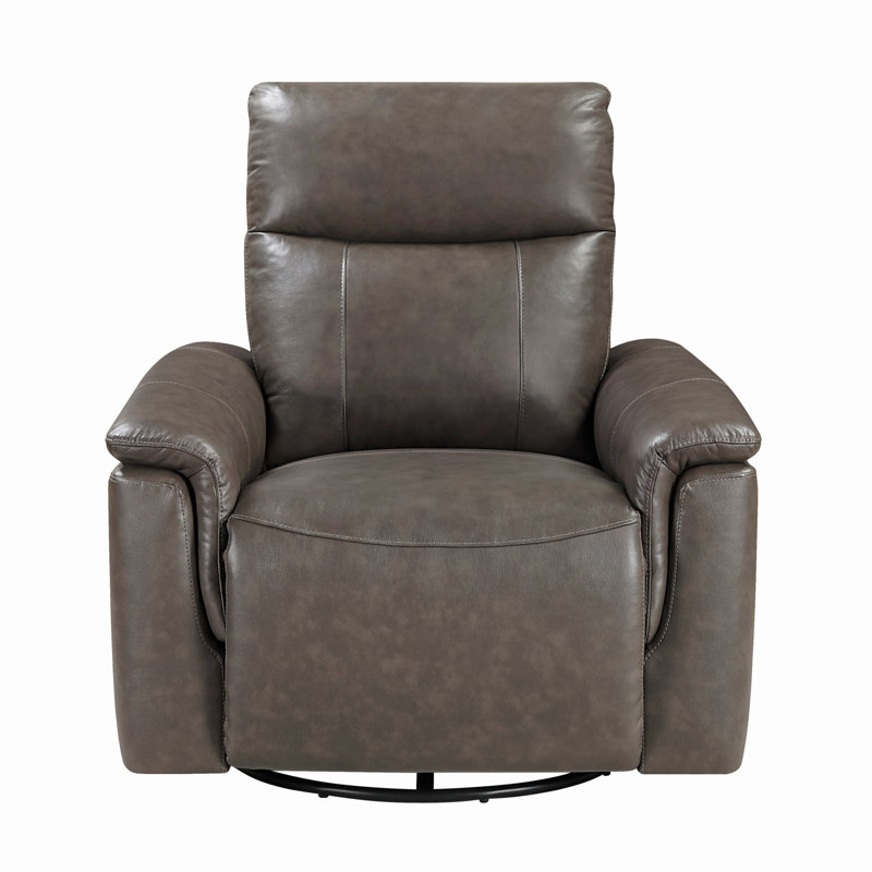 Fauteuil inclinable pivotant pour le salon, Marron foncé