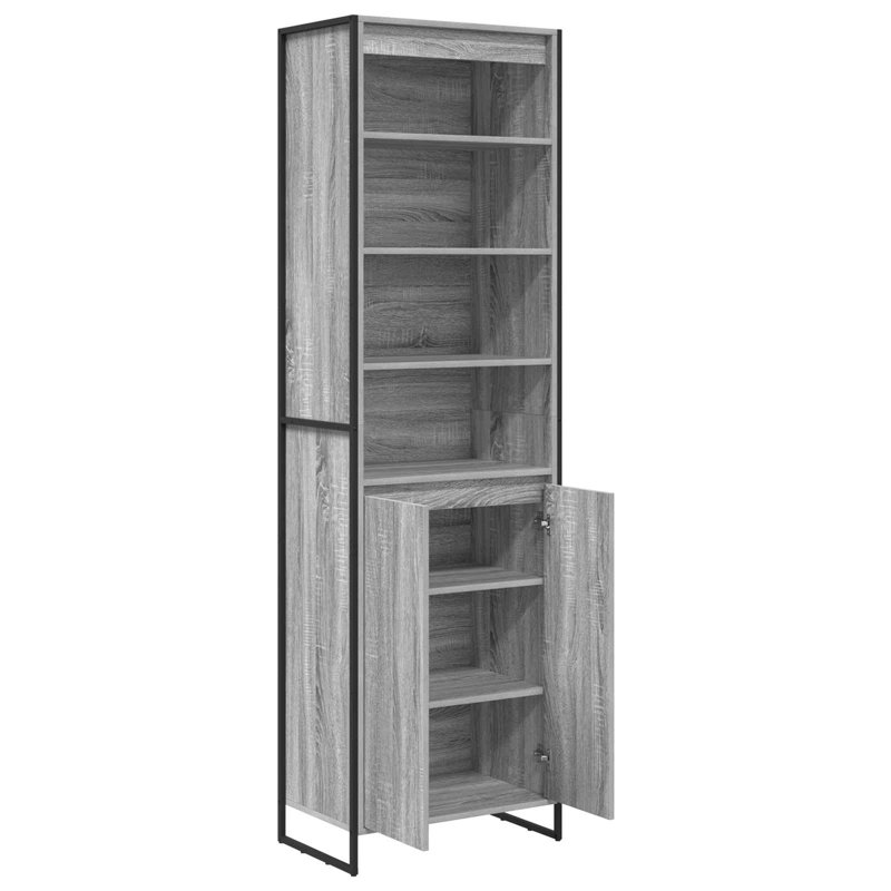 60cm Sideboard, Grey Sonoma