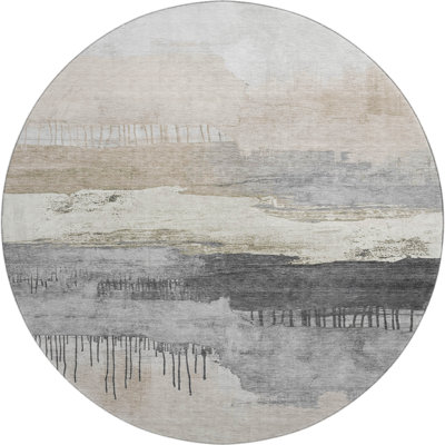 Premium Machine Washable Fairwood AMF1880 Modern Rug