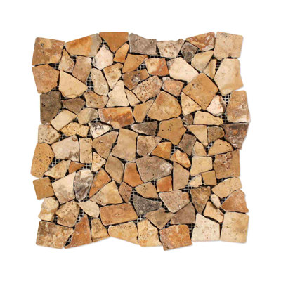 Carrelage mosaïque Scabos Travertine