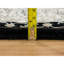 Tapis noir en laine noué à la main 4 pi 1 po x 6 pi Herati All Over Fish Mahi 250 KPSI D310B844BDE4420D9DA9613A211F00B2