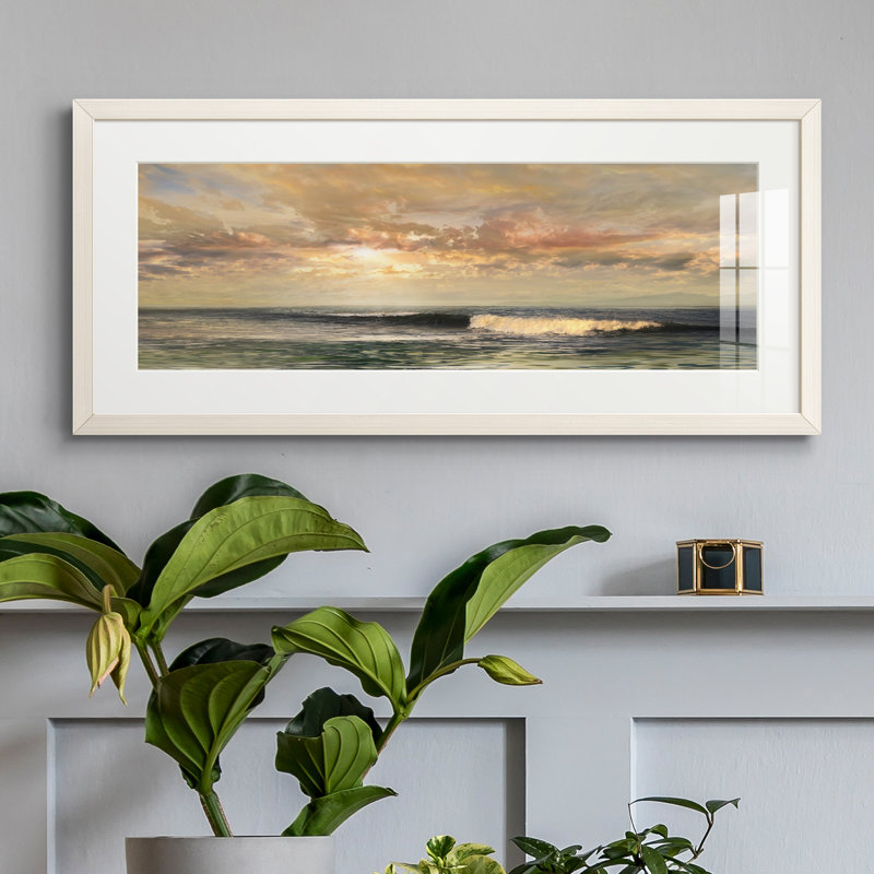 Peinture sur papier encadrée