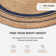Natural Fiber Braided Round Area Rugs
