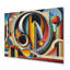 Circular Retro Dynamics II - Abstract Geometric, reproduction d'art sur toile encadrée-87342549-87342550