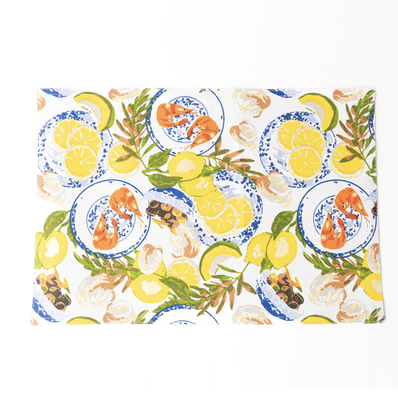 Lemon Santorini Reversible Placemat