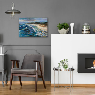 «Rough Surf» par Jeanette Vertentes, art mural en verre acrylique