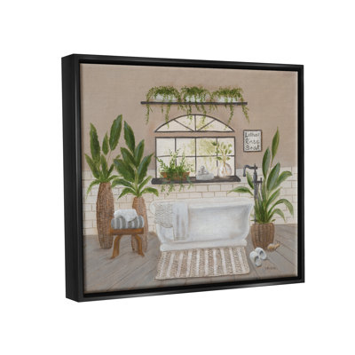 " Lather Rinse Soak Bathroom Greenery " by Pam Britton