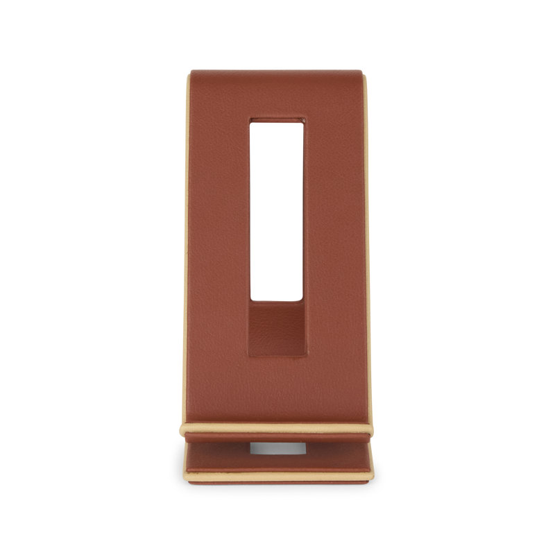 Cognac Leather Phone Stand