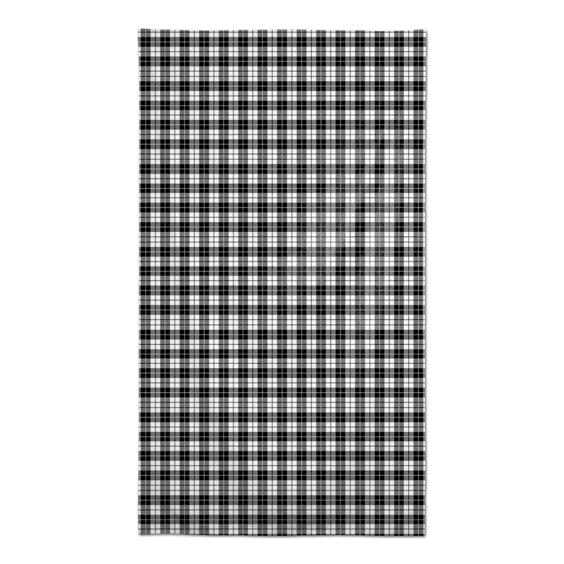 Abdul-Jabbar Plaid Tablecloth, Black