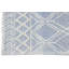 Tapis bleu ivoire à motif géométrique tribal-2009252679
