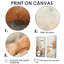 «Beige et orange, minimalisme, rivière, montagne, merveilles, paysages, montagnes, impressions sur toile»-110963711-110963586-110963591