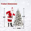 Arbre de Noël enneigé pré-éclairé-1073830568