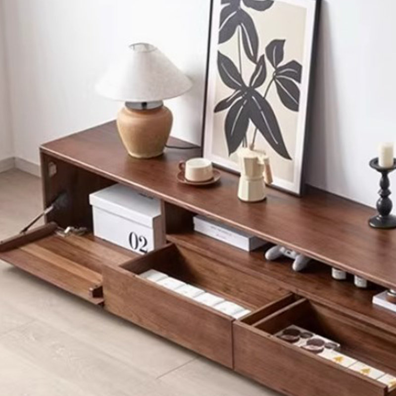 Meuble télé rétro, H 15,74 po x L 82,67 po x l 15,74 po
