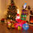 Inflatable Santa Claus On Sleigh With Reindeer And Penguin – 5.9 Feet Long With LED Lights