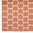 Casie Geometric Reversible Indoor / Outdoor Area Rug in Orange-117473021