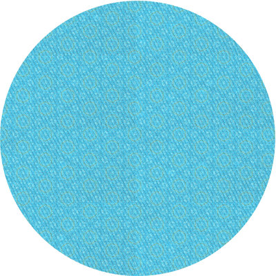 Tapis bleu tissé à la machine
